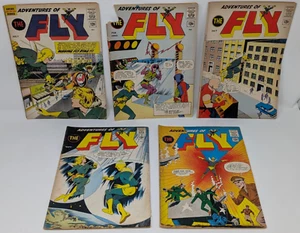 1962 Archie Comics ADVENTURES OF THE FLY 5x Lot: 20, 24, 26, 27, & 29, Low Grade - Bild 1 von 24