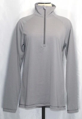 Suéter Under Armour HeatGear 1/4 Cremallera Rayas Gris 1289408 Mujer Talla Mediana Foto 1 de 4
