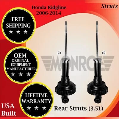 Monroe Genuine OEM Rear Struts For 2006-2014  Honda Ridgeline Lifetime Warranty - Image 1 of 4