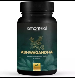 Capsule di Ashwagandha 500 mg per capsula | polvere radice di Ashwagandha ad alta resistenza| - Foto 1 di 7