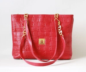Große Schultertasche Balenciaga rot Leder BB gesteppt Kette - Bild 1 von 15