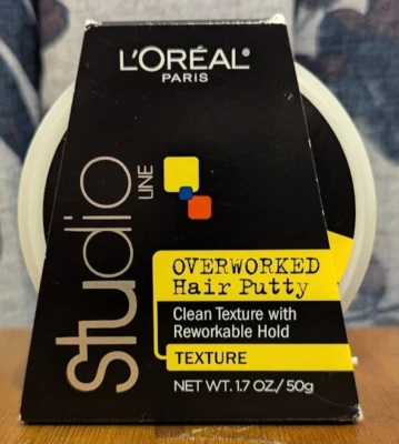 L'OREAL PARIS STUDIO LINE TEXTURA MASILLA CABELLO CON EXCESO DE TRABAJO 1,7 OZ NUEVO Foto 1 de 3