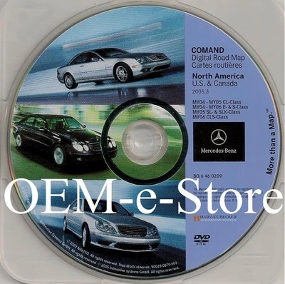 Mercedes Benz SLK350 SLK55 2005 2006 AMG Clase SLK Navegación DVD Mapa EE. UU. Canadá Foto 1 de 2