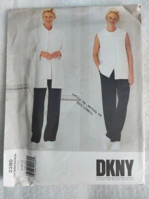 Vogue 2280 Misses/Petite DKNY Jacket, Vest & Pants Pattern Size 8-10-12   1999 - Image 1 of 2