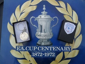 CARDIFF CITY FC Esso FA Cup centenary coin 1972 Keyring, Gift boxed - Picture 1 of 4