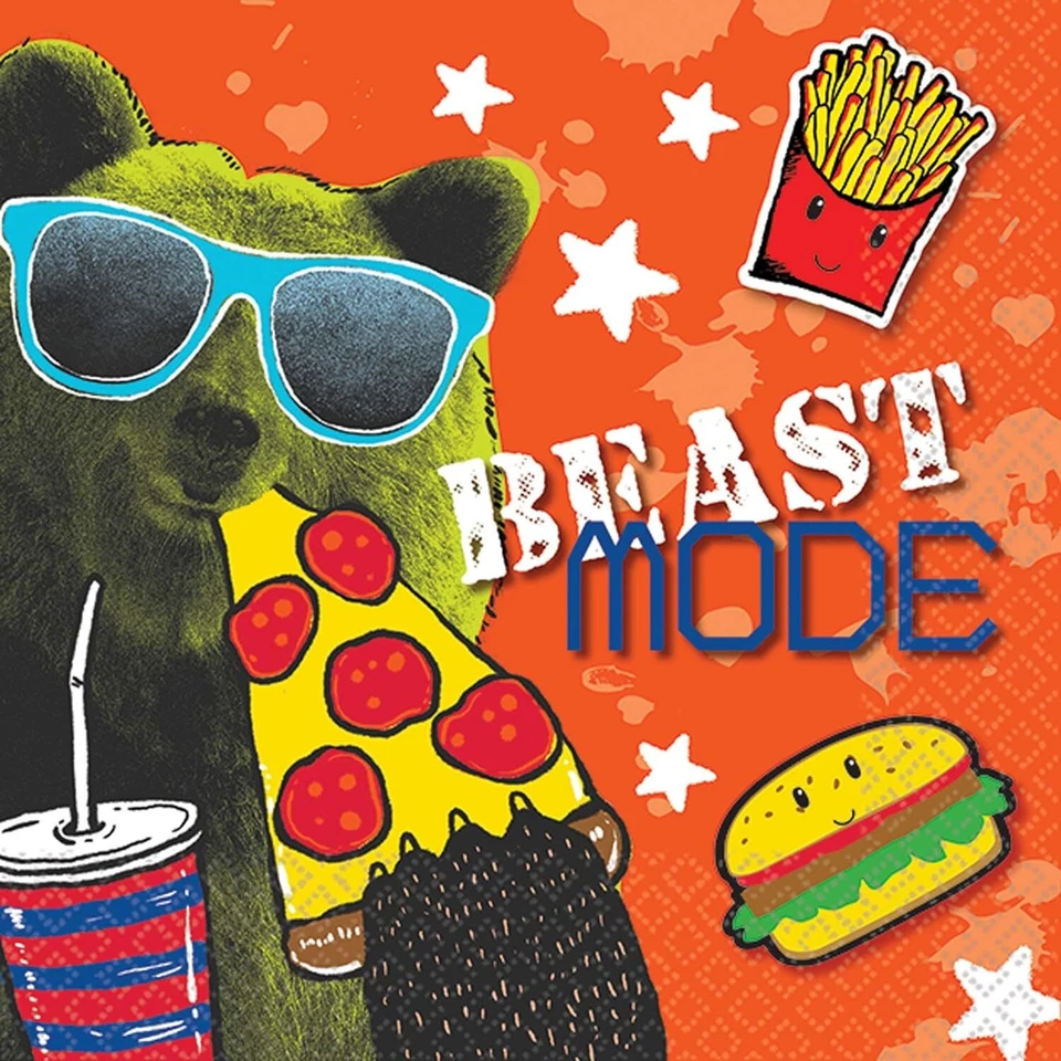 Бумажные салфетки для напитков для детей на день рождения геймеров видеоигр Epic Party - Изображение 1 из 1