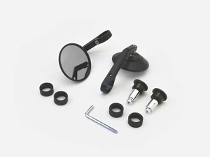 Triumph Speed 400 - TEC Clamp-on CNC Bar End Mirrors - Black - Picture 1 of 2