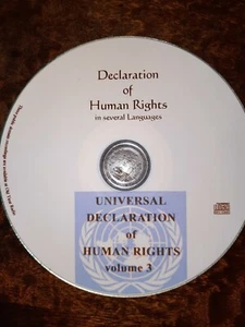 Universal Declaration Of Human Rights, MP3 CD Unabridged Audiobook 21 languages - Picture 1 of 4