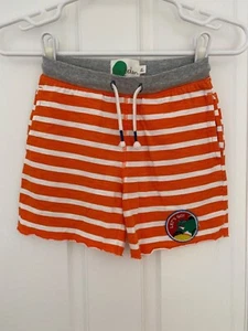 Mini Boden Cotton orange and white stripes boys / grils shorts Sz 6Y - Picture 1 of 11