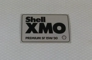 SHELL XMO .. Original Vintage 1980,s Oil advertising sticker - Picture 1 of 1