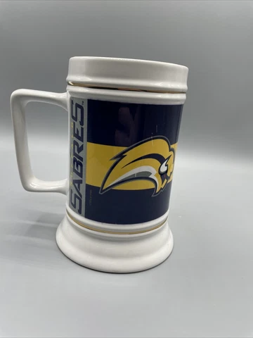 NHL Buffalo Sabres Collectible 6.5" Ceramic Mug Stein - discontinued Slug logo Cover