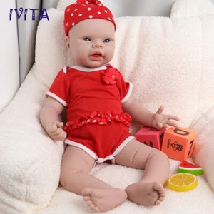 IVITA 20 Zoll handgefertigte Ganzkörper-Silikon-Neugeborenes Baby Mädchen Säugling Silikonpuppe - Bild 1 von 12