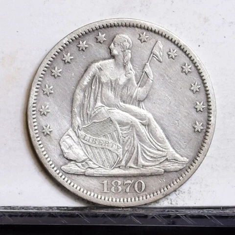 1870-S Liberty Seated Half Dollar - AU Details (#43605) Cover