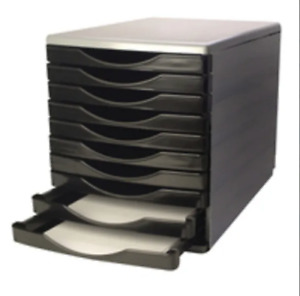 10 Drawer Plastic Desktop Paper Filing Cabinet Trays Desk Organiser +Free 24hDel