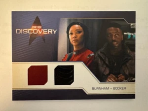 Star Trek Discovery Season 5 Relic Costume Card DRC7 Burnham & Booker (Dual) - Picture 1 of 2
