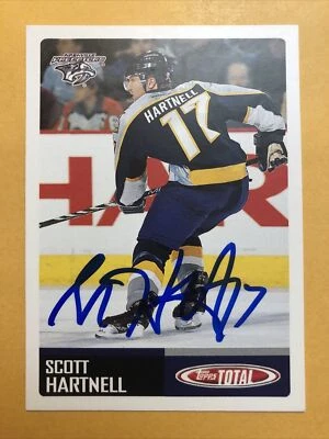 Scott Hartnell Signed Nashville Predators Card Foto 1 de 2