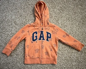 Gap Toddler Boys Full Zip Long Sleeve With Hoodie Sweatshirt Size 4 Years   - Picture 1 of 7