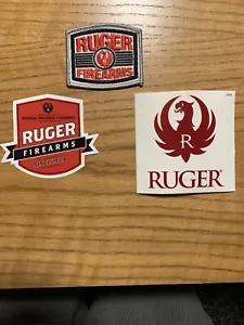 Ruger merrowed edge patch & old school & Phoenix sticker - Picture 1 of 1