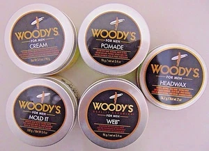 Woody's Quality Grooming for Men - Pomade, Mold It, Web, Headwax or Cream  - Picture 1 of 9