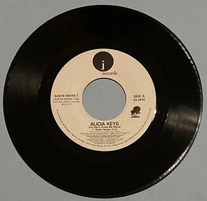 Alicia Keys " You Don't Know My Name / ( Instrumental version ) “ 45 vinyl - Picture 1 of 2
