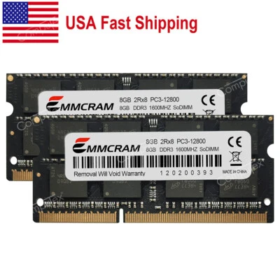 US 16GB 2x8GB DDR3L-1600mhz SO-DIMM Memory For iMac 27-inch Late 2012 2013 2014 - Image 1 of 4