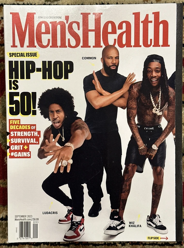 Men's Health Magazine SEPTEMBER 2023 HIP HOP TURNS Is 50 Ludacris Common Wiz - Image 1 of 1