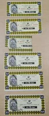 Barras de gas para neumáticos canadienses - Lubritorium - 15 + 15 - Cupón de dinero - Lote años 60 Foto 1 de 2