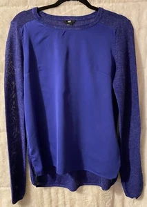 H&M Damenpullover Shirt blau mittel - Bild 1 von 3
