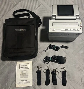 Audiovox VBP2000 Portable VCR VHS Player With Bag 5" LCD Screen Tested Working - Picture 1 of 10
