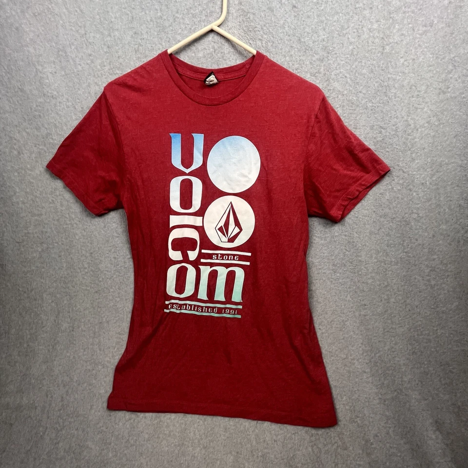 mens volcom t shirt Men’s Medium Red - Image 1 of 4