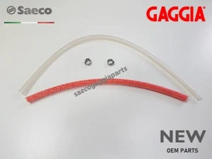 Saeco Gaggia - Braided & Regular Silicone Hose 250/400mm Kit, Set with Clamps - Picture 1 of 4