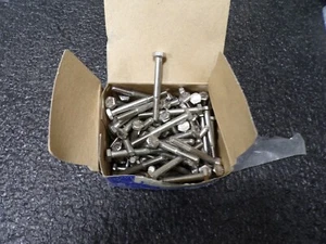 1/4"-20, (100) Stainless Steel Hex Head Cap Screw, 18-8, 2-1/4"L Armor Coat (MJ) - Picture 1 of 7