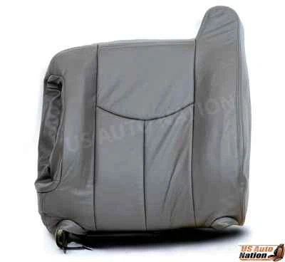Chevy Tahoe Suburban 2003 2004 2005 2006 techo inclinado trasero cuero cubierta de asiento gris Foto 1 de 4