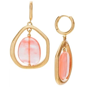 ✨ Style & Co Gold-Tone Stone Orbital Charm Hoop Earrings - Picture 1 of 1