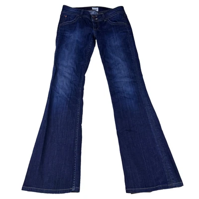 Pantalones de mezclilla Hudson 28 Signature Bootcut lavado oscuro clásicos olmo Y2K para mujer Foto 1 de 4