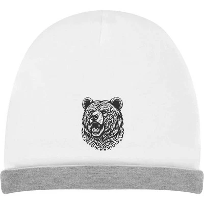'Decorative Bear Portrait' Kids Slouch Hat (KH00030289) - Imagem 1 de 2