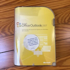 Microsoft MS Office Outlook 2007 Full Retail Box Original Owner - Never Used - Picture 1 of 4