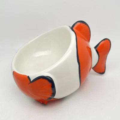 Payaso Pez Mascota Agua Comida Cuenco Gatito Gato Cachorro Perro Colorido Divertido Cerámica Foto 1 de 4