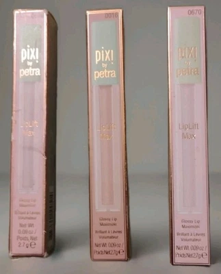 Lote de 3 PIXI LipLift Max Brillo Lip Lift Plumper Brillo Maximizador Nuevo en Caja Foto 1 de 4