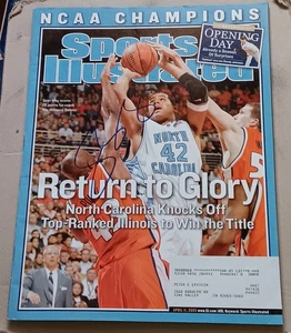 Sean May North Carolina Tar Heels SIGNED 2005 Champions Sports Illustrated SI - Picture 1 of 1