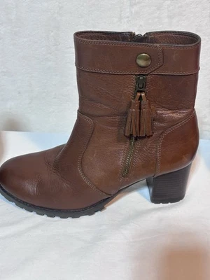 JOHNSTON & MURPHY Vivica Cremallera Marrón Camel Talla 10 Foto 1 de 4