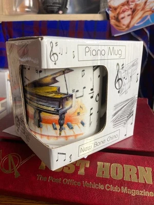 PIANO MUG, Little Snoring, New boxed Bone China, Music, Musician - Image 1 of 4