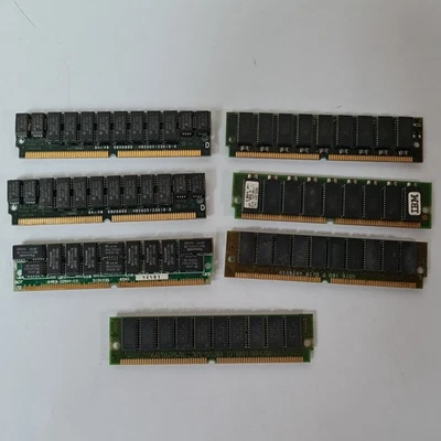 Lote de 7 memorias SIMM EDO 72 pines RAM de doble cara sin probar Foto 1 de 4
