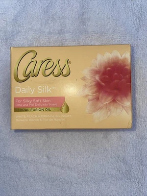 Jabón en barra de seda Caress Daily floral fusión aceite blanco melocotón azahar 4 OZ Foto 1 de 4
