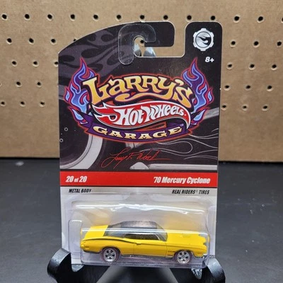 Hot Wheels Larry's Garage '70 Mercury Cyclone - Real Riders - AMARILLO Foto 1 de 4