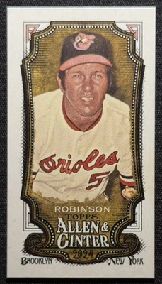 Brooks Robinson 2024 Topps Allen & Ginter Mini A&G Back  #105 Baltimore Orioles - Image 1 of 2