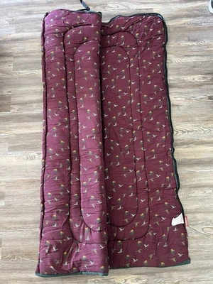 Saco de dormir Coleman vintage caza patos voladores años 60 años 70 camping adulto Foto 1 de 4