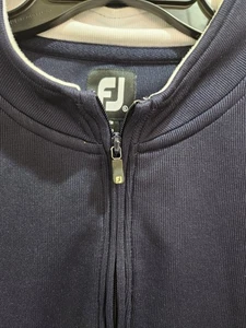 Footjoy Vest Mens XLarge Blue FJ 1/2 Zip-Up Half Golf Performance Sportswear - Picture 1 of 5