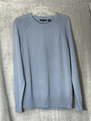 Suéter Jeanne Pierre feminino azul 100% algodão gola redonda GG novo com etiquetas - Imagem 1 de 4