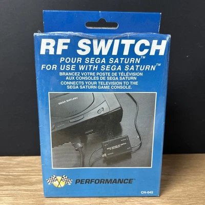 NEW SEALED CN-045 PERFORMANCE AUTOMATIC RF RFU CABLE TV ADAPTER FOR SEGA SATURN - Image 1 of 4